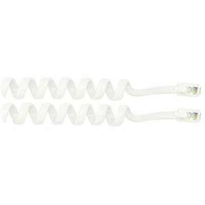 STEREN 7ft Handset Cord - White