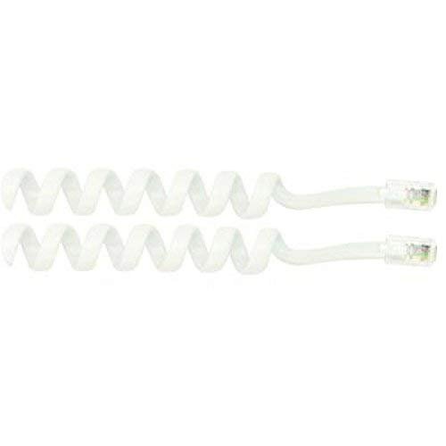 STEREN 7ft Handset Cord - White