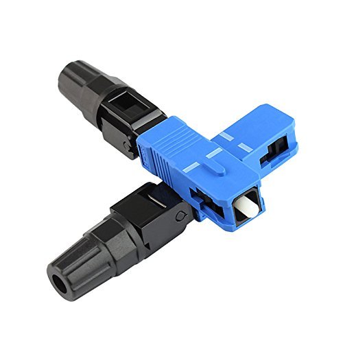 100pack FTTH SC/UPC Optical Fiber Cable Quick SCFast Connector Adapter Single Mode for CATV Network (100Pcs /Lot)