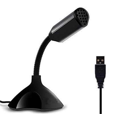 axGear USB Microphone Computer Mic for Desktop Laptop Notebook Voice Chat Record