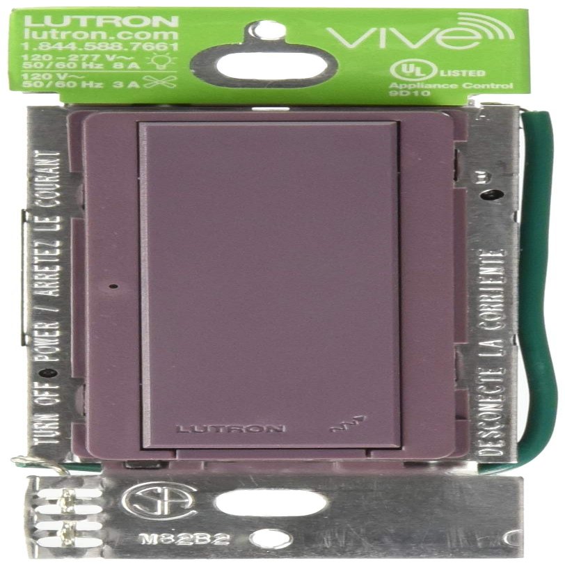 Lutron MRF2S-8S-DV-PL Maestro Wireless Digital Switch 120/277V Plum