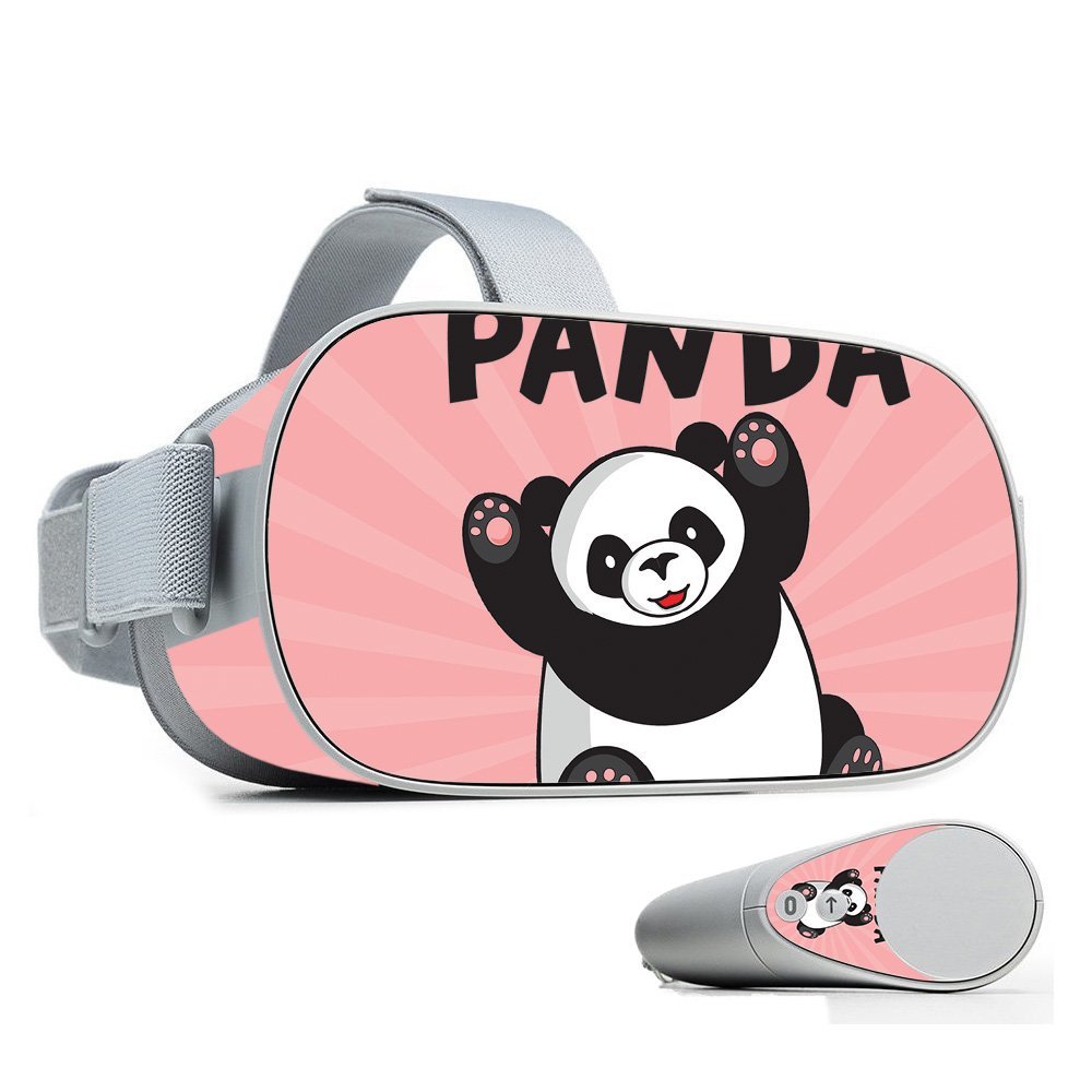 MightySkins Skin Compatible with Oculus Go Mobile VR - Hug A Panda | Protective, Durable, and Unique Vinyl Decal wrap Cover | Easy to Apply, Remove, and Change Styles | Made in The USA