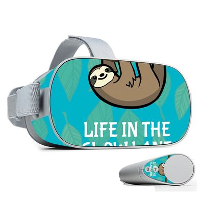 MightySkins Skin Compatible with Oculus Go Mobile VR - Slow Sloth | Protective, Durable, and Unique Vinyl Decal wrap Cover | Easy to Apply, Remove, and Change Styles | Made in The USA