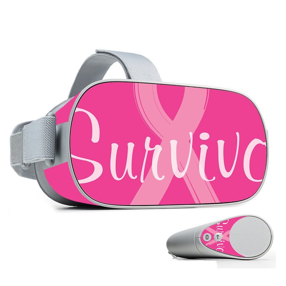 MightySkins Skin Compatible with Oculus Go Mobile VR - Survivor | Protective, Durable, and Unique Vinyl Decal wrap Cover | Easy to Apply, Remove, and Change Styles | Made in The USA