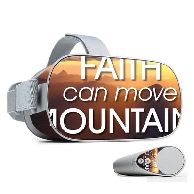MightySkins Skin Compatible with Oculus Go Mobile VR - Move Mountains | Protective, Durable, and Unique Vinyl Decal wrap Cover | Easy to Apply, Remove, and Change Styles | Made in The USA
