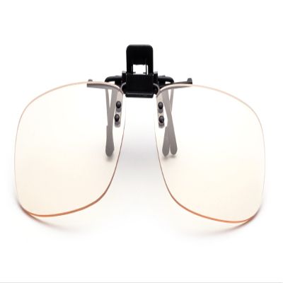 Blue Light Blocking Clip-on/Flip-up Computer Glasses Easy Fits on Frames