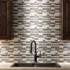 Tack Tile Peel & Stick Vinyl Backsplash Small Mosaic Brown (Pack of 3) view 2