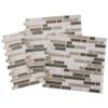 Tack Tile Peel & Stick Vinyl Backsplash Small Mosaic Brown (Pack of 3) view 4