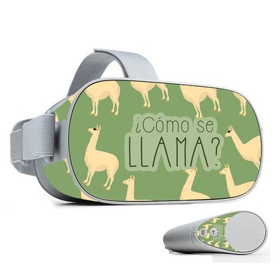 MightySkins Skin Compatible with Oculus Go Mobile VR - Llama | Protective, Durable, and Unique Vinyl Decal wrap Cover | Easy to Apply, Remove, and Change Styles | Made in The USA