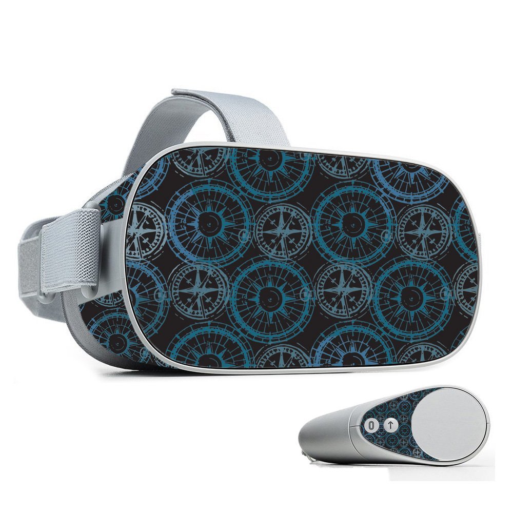 MightySkins Skin Compatible with Oculus Go Mobile VR - Compass Tile | Protective, Durable, and Unique Vinyl Decal wrap Cover | Easy to Apply, Remove, and Change Styles | Made in The USA