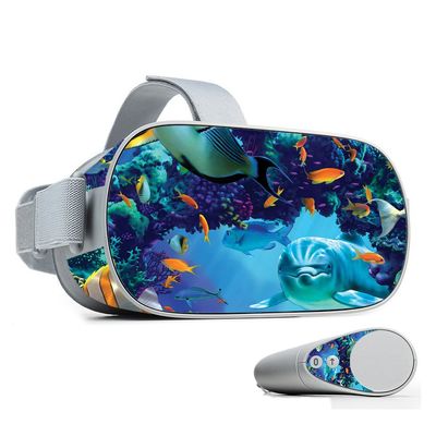 MightySkins Skin Compatible with Oculus Go Mobile VR - Ocean Friends | Protective, Durable, and Unique Vinyl Decal wrap Cover | Easy to Apply, Remove, and Change Styles | Made in The USA