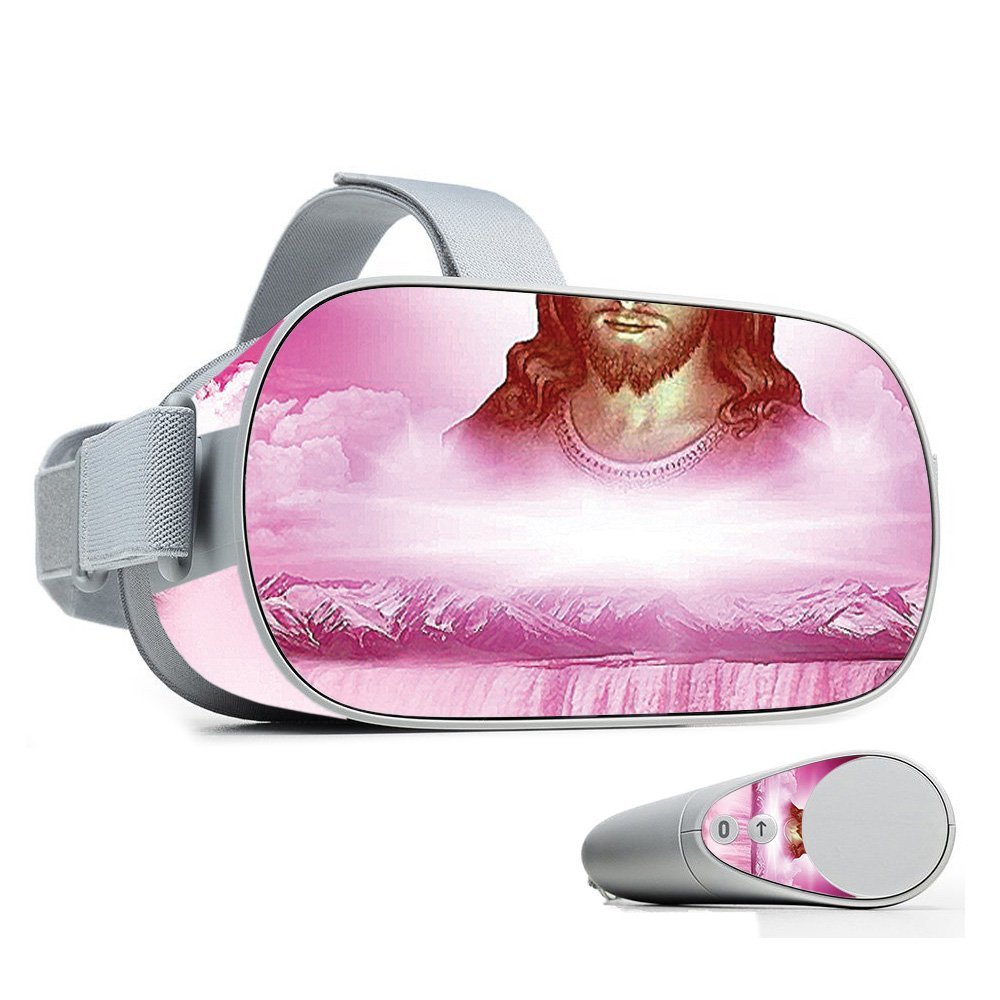 MightySkins Skin Compatible with Oculus Go Mobile VR - Jesus | Protective, Durable, and Unique Vinyl Decal wrap Cover | Easy to Apply, Remove, and Change Styles | Made in The USA