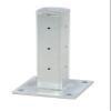 Vestil GR-F2R-BO-TP18-HDG Galvanized Steel Rigid Tube Post Bolt On Style 18 in. for 2 Ribbed Guard Rails Gray view 1