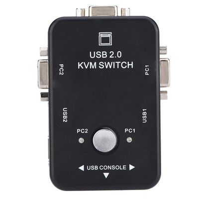 Fosa 2/4 Ports KVM VGA Manual Box USB 2.0 Video Sharing Adapter for DOS,Win3X, / 98 / 98SE / 2000 / ME/X (2)