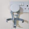 3D Cabin Adjustable Plug Hanger Compatible with Google Home Mini - Grey view 4