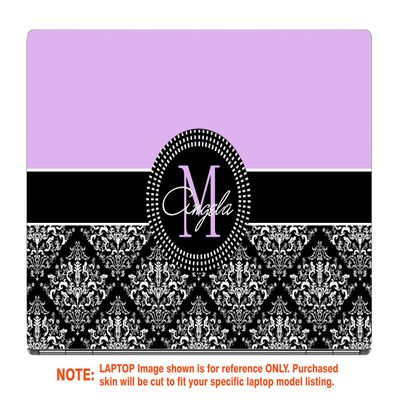 Decalrus - Protective Decal for The Lenovo ThinkPad X1 Carbon (5th Gen.) (14" Screen) Laptop with Customized Monogram LEtnkpadX1carbon5-Monogram4