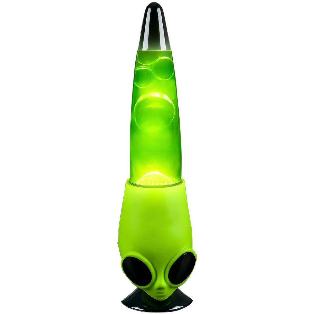 Rhode Island Novelty 13 Inch Alien Head Wax Motion Lamp