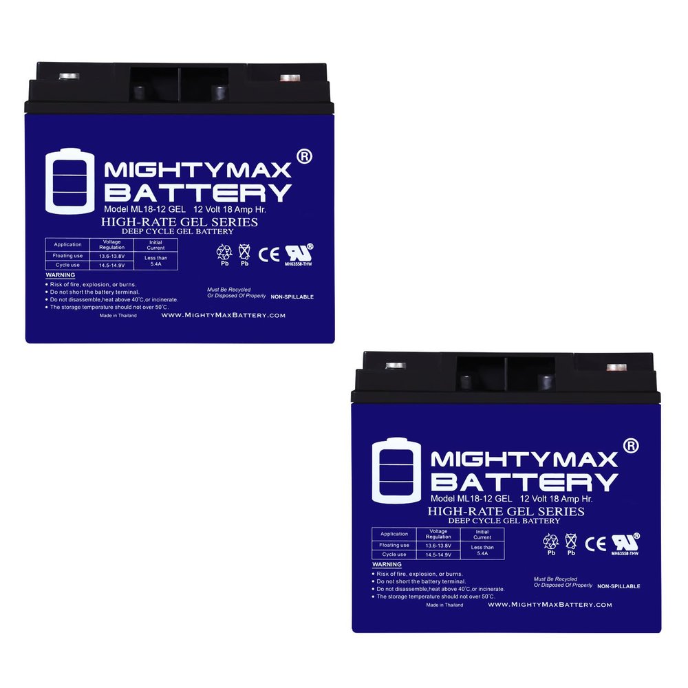 Mighty Max Battery 12V 18AH GEL Replaces Battery for APC SU1400BX120 SU1400X145-2 Pack
