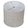 FenchelShades.com 14" Top Diameter x 14" Bottom Diameter 12" Height Cylinder Drum Lampshade USA Made (Designer Oatmeal) view 1