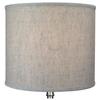 FenchelShades.com 14" Top Diameter x 14" Bottom Diameter 12" Height Cylinder Drum Lampshade USA Made (Designer Oatmeal) view 3