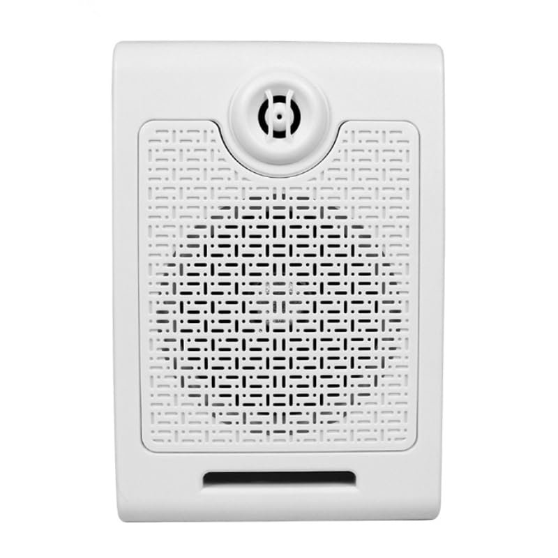 Flyron 20Watts Triggerable MP3 Audio Player Wall Speaker with Sound, 4MB Flash Memory, Supports up to 32GB, White with Wires