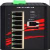 Antaira LMX-0800G Industrial-Grade 8-Port Managed Gigabit Ethernet Switch, DIN-Rail Mount, -10 to 70C Operating Temperature, Redundant 12 to 48 VDC Power Input view 3