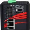 Antaira LMX-0804G-SFP Industrial-Grade 8-Port Managed Gigabit Ethernet Switch, 4 SFP Slots, DIN-Rail Mount, -10 to 70C Operating Temperature, Redundant 12 to 48 VDC Power Input view 3