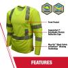 Radians Unisex Adult Long T-shirt ST31-3PGS-XL Industrial Safety Short Sleeve, Green, X-Large US view 2