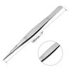 uxcell 7-Inch Stainless Steel Straight Pointed Tweezers with Serrated Tip Daily Garden Tool view 2