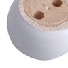 4pcs 40mmx67mm White Eucalyptus Wood Round Bun Furniture Feet Sofa Cabinet Couch Leg view 4