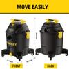 STANLEY 10 Gallon Wet Dry Vacuum, 6 Peak HP Poly Built-in Drain Shop Vac Blower with Powerful Suction, Multifunctional Shop Vacuum W/ 6 Horsepower Motor for Job Site, Garage, Basement, Van, Workshop view 3