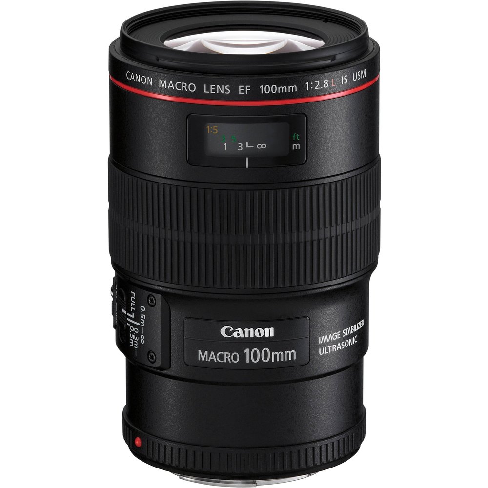 Canon EF 100mm f/2.8L IS USM Macro Lens for Canon Digital SLR Cameras (Renewed)