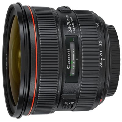 Canon 5175B002-cr EF 24-70mm F/2.8L II USM Standard Zoom Lens, Black (Renewed)