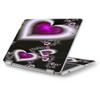 Skin Decal for Asus Chromebook 12.5" Flip C302CA Laptop Vinyl Wrap/Glowing Hearts Pink White view 1