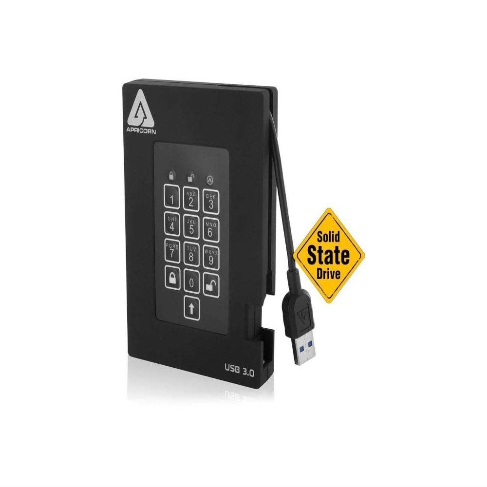 Apricorn Aegis Padlock A25-3PL256-S2000 2 TB External Solid State Drive