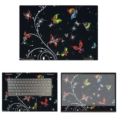 Decalrus - Protective Decal Butterfly Skin Sticker for Lenovo Yoga 730-15 (15.6" Screen) case Cover wrap LEyoga730_15-28