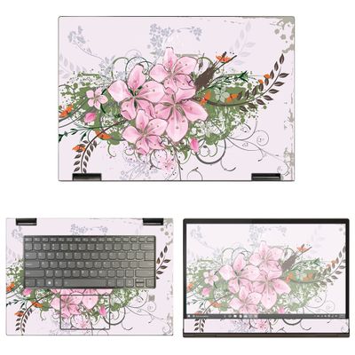 Decalrus - Protective Decal Floral Skin Sticker for Lenovo Yoga 730-15 (15.6" Screen) case Cover wrap LEyoga730_15-183