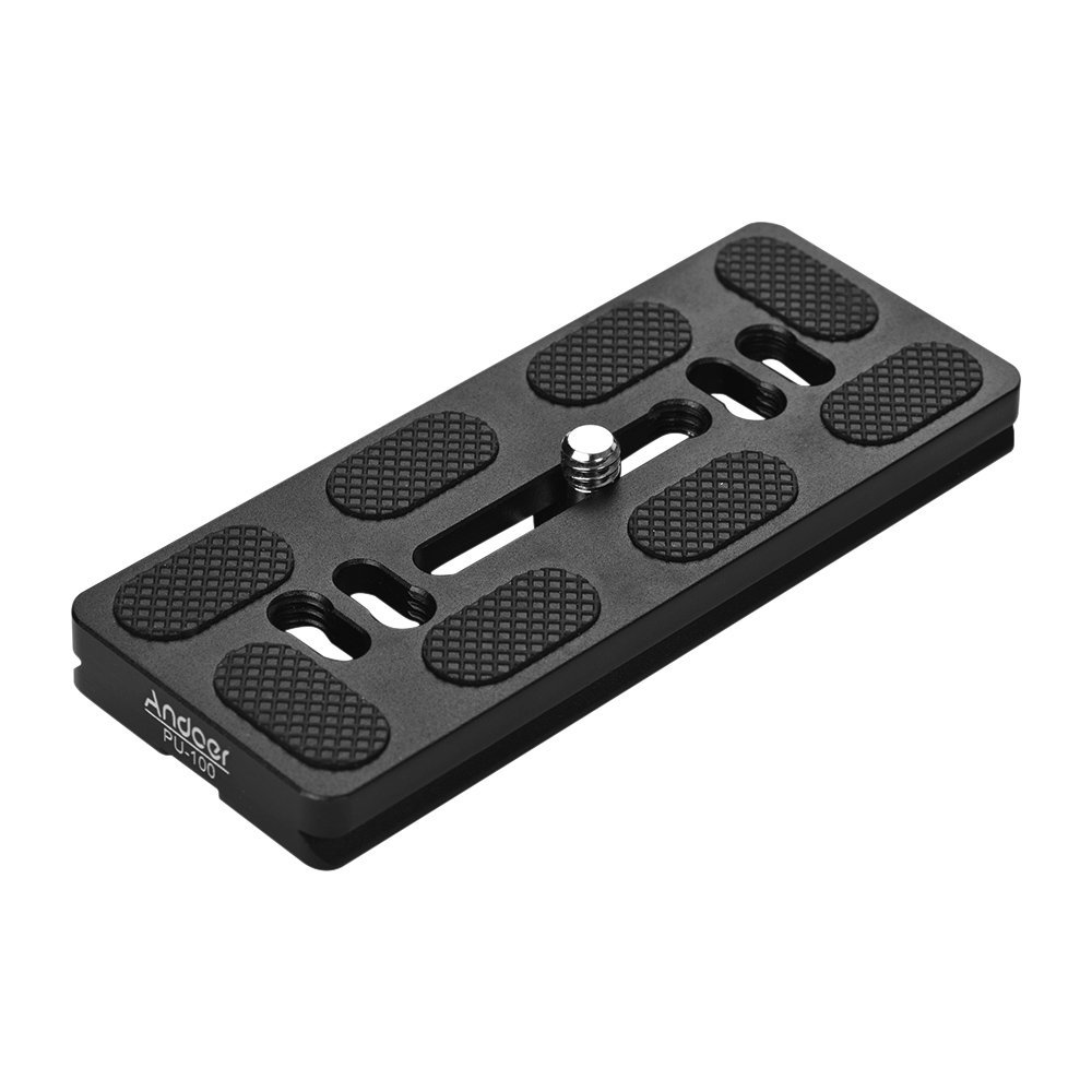 Andoer PU-100 100mm Quick Release QR Plate Fit Arca Swiss for Tripod Head