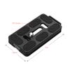 Andoer PU-70H 70mm Quick Release QR Plate with Attachment Loop for Arca Swiss Tripod Head view 3