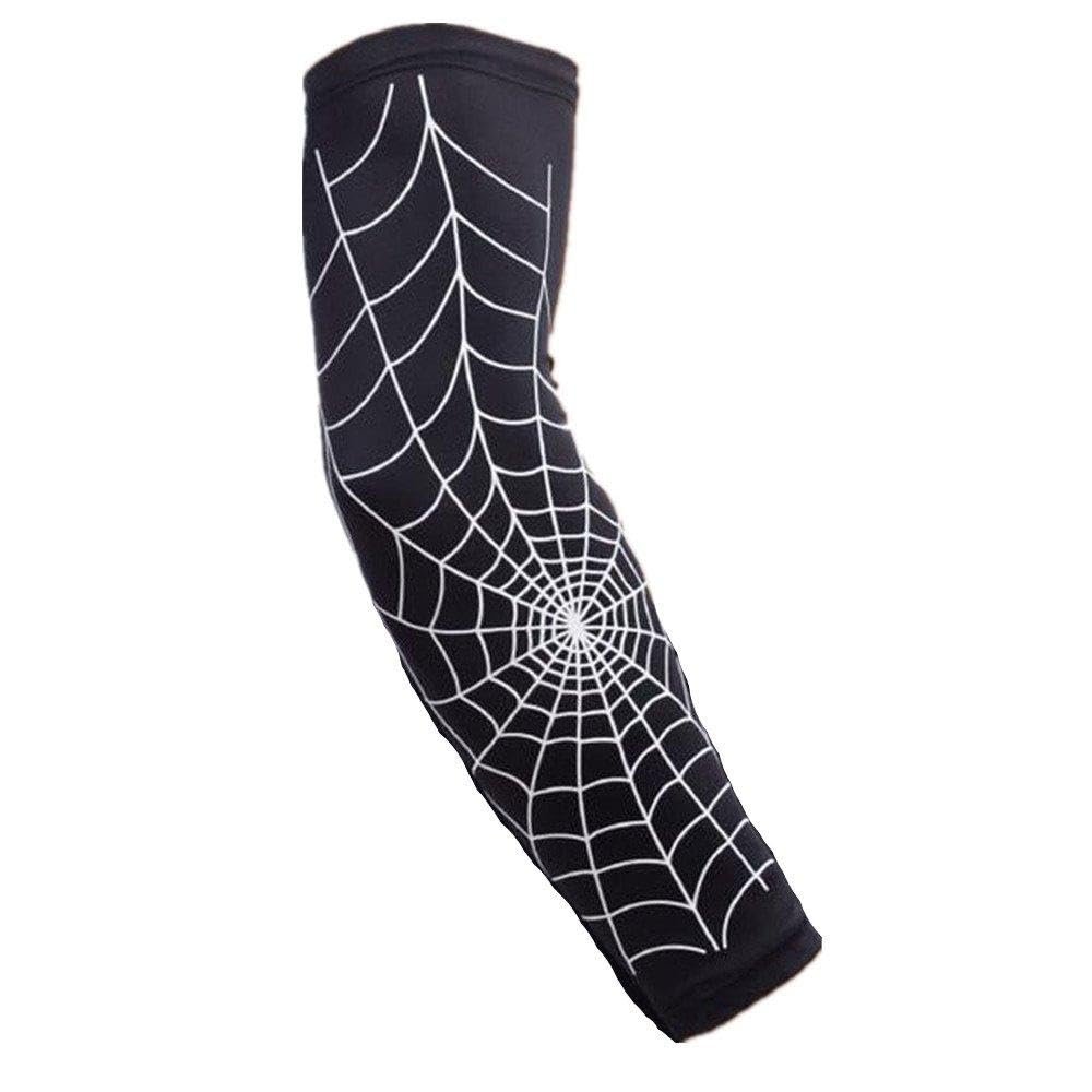 coinbuylot 1Pair Elastic Tattoo Sleeve Cover Light Tattoo Cover Up Forearm Band Arm Sleeves (B, XL)
