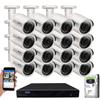 GW Security 16 Channel 4K NVR 5MP POE Audio & Video Smart AI Security Camera System - 16 x 5MP 1920P Weatherproof Bullet Cameras, Built in Microphone, Pre-Installed 4TB Hard Drive view 1