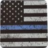 American Flag Blue Line Mouse Pad Sublimated view 1