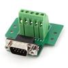 Aexit DB9 Male Relays Adapter Plate RS232 Serial to Screw Terminal PC Board Relays Signal Module view 1