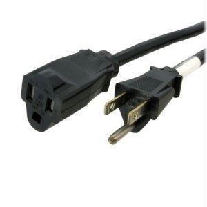 StarTech 6-ft Extension Cord, 14 AWG, Black (PAC101146)