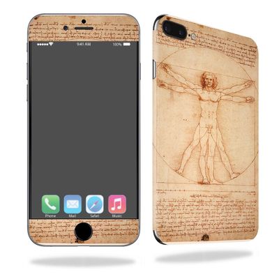 MightySkins Skin Compatible with Apple iPhone 7 Plus - Vitruvian Man | Protective, Durable, and Unique Vinyl Decal wrap Cover | Easy to Apply, Remove, and Change Styles | Made in The USA