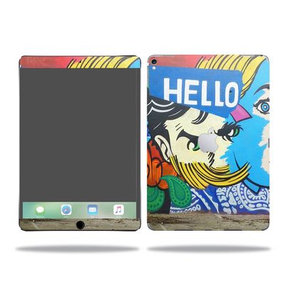 MightySkins Skin Compatible with Apple iPad Pro - Hello Graffiti | Protective, Durable, and Unique Vinyl Decal wrap Cover | Easy to Apply, Remove, and Change Styles | Made in The USA