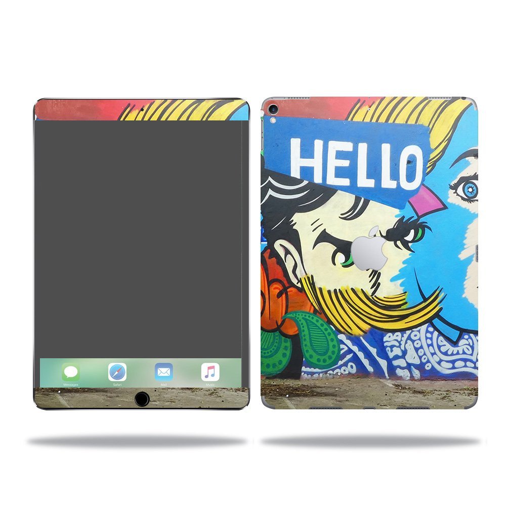 MightySkins Skin Compatible with Apple iPad Pro - Hello Graffiti | Protective, Durable, and Unique Vinyl Decal wrap Cover | Easy to Apply, Remove, and Change Styles | Made in The USA