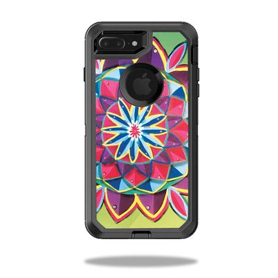 MightySkins Skin Compatible with OtterBox Defender iPhone 8 Plus - Fish Mandala | Protective, Durable, and Unique Vinyl Decal wrap Cover | Easy to Apply, Remove, and Change Styles | Made in The USA