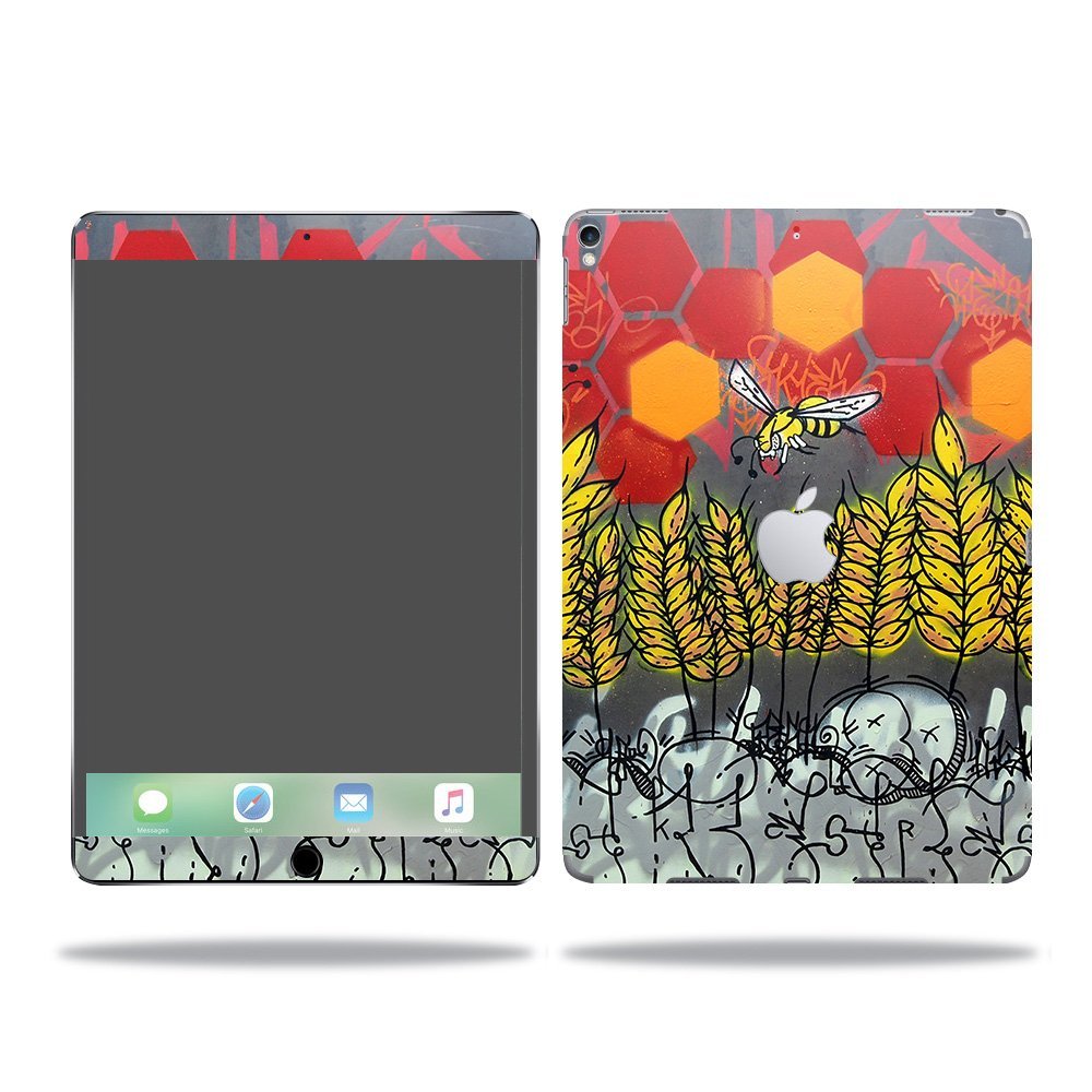 MightySkins Skin Compatible with Apple iPad Pro - Wheat Bees | Protective, Durable, and Unique Vinyl Decal wrap Cover | Easy to Apply, Remove, and Change Styles | Made in The USA