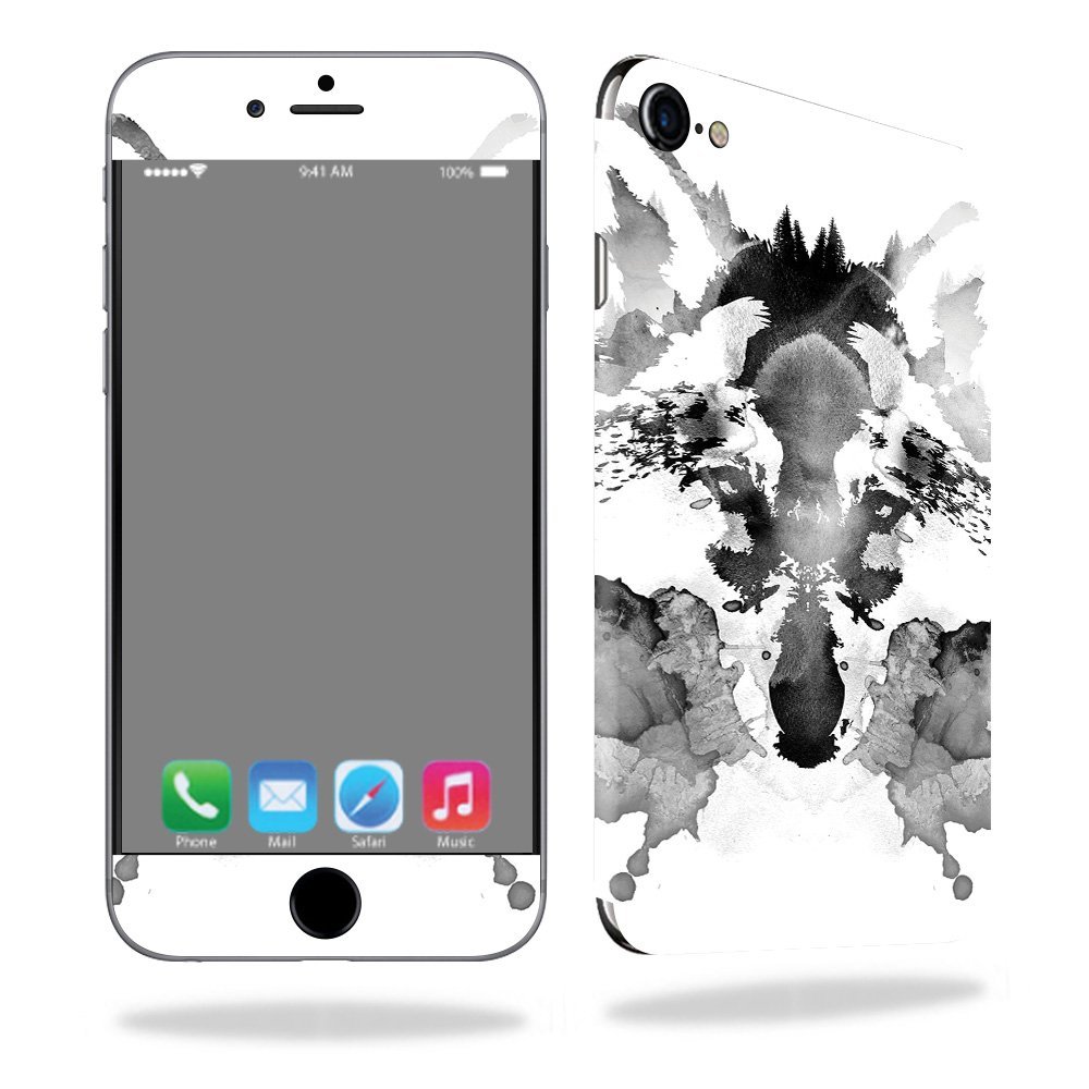 MightySkins Skin Compatible with Apple iPhone SE (2020) / 7/8 - Rorschach | Protective, Durable, and Unique Vinyl Decal wrap Cover | Easy to Apply, Remove, and Change Styles | Made in The USA